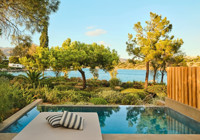 Superior Seafront Bungalow With Pool At The Minos Beach Art Hotel