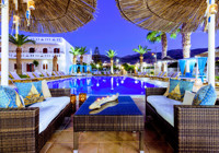 Stelios Gardens Pool Evening