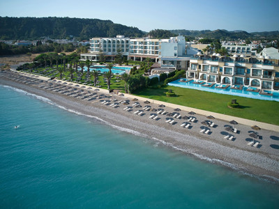 View of the Ixian Grand Hotel in Rhodes