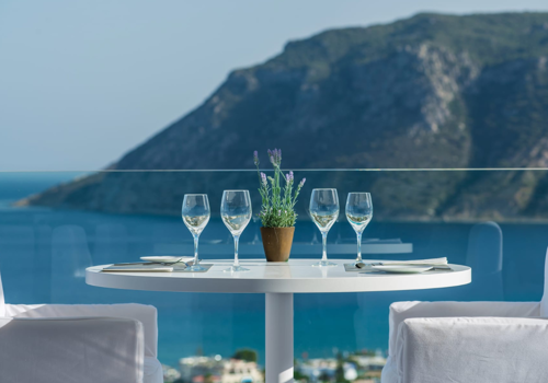 Dining with a view at White Rocks of Kos