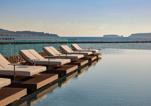 Sunlounge Area at W Costa Navarino
