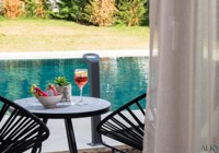 Outdoor Pool View At Alkyon Hotel