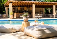 Drinks By The Pool At Petrino Suites Hotel