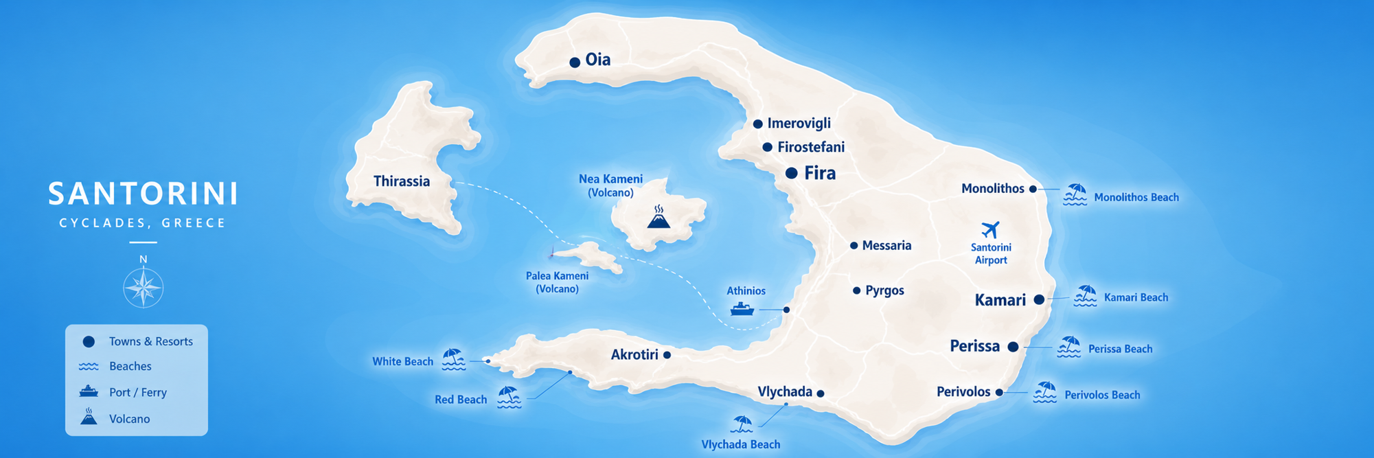 Santorini Illustrative Map