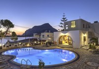 Outdoor Pool By Night At Kalypso Studios
