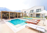 Outdoor pool at Celine's Rose