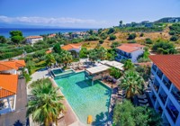 Aerial View Of Swimming Pool At Flegra Palace Hotel